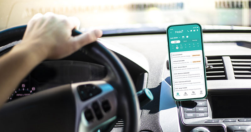 Application Maiia sur smartphone