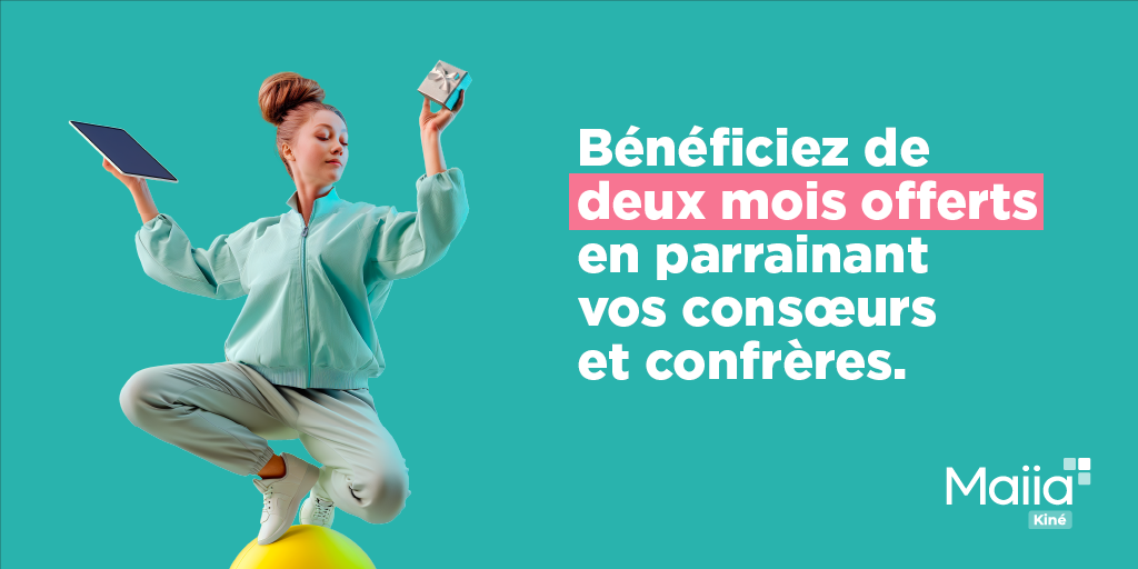 2 mois offerts sur votre abonnement Maiia Kine